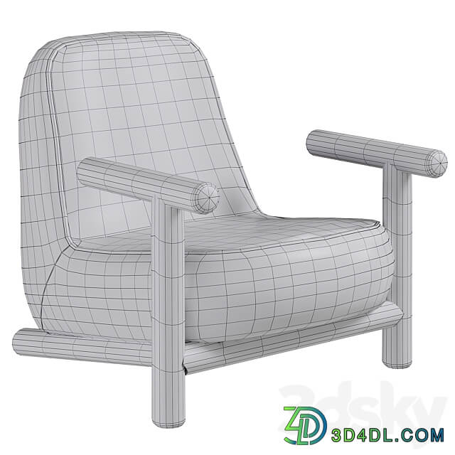 Bold armchair by HC28 Cosmo 3D Models