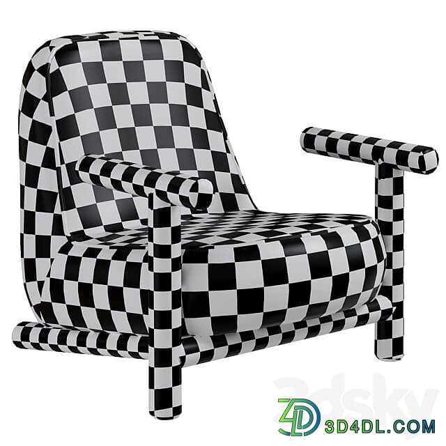 Bold armchair by HC28 Cosmo 3D Models