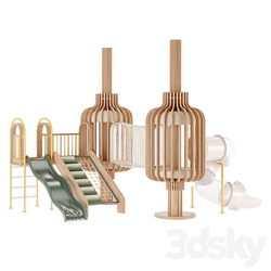 Game complex Playhouses06 3D Models 
