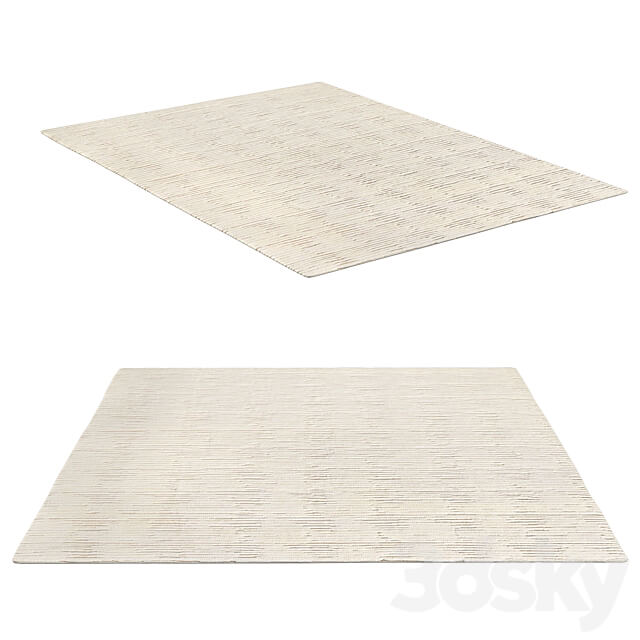 MERYEM HAND KNOTTED WOOL RUG 3D Models