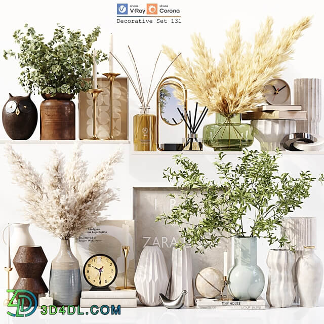 Decorative Set 131 3D Models