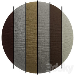 FB491 Furniture fabrics Vesta Decobel brand one design and 6 different colors 4K 3D Models 