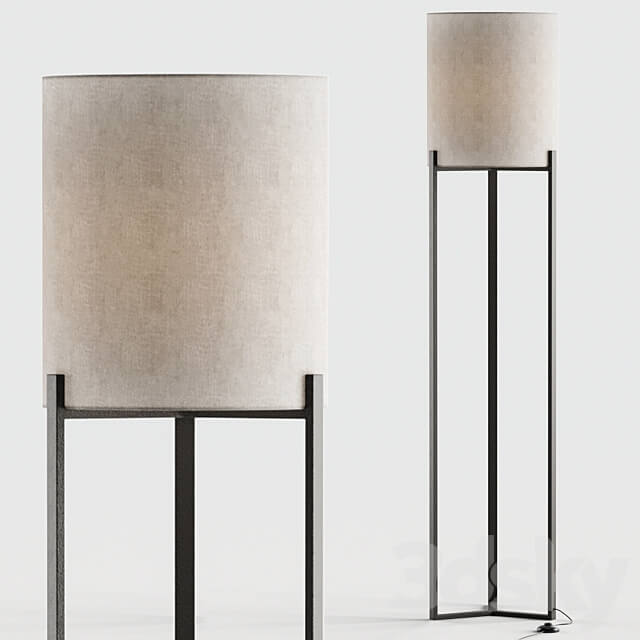 Ian Metal Floor Lamp Pottery Barn 3D Models