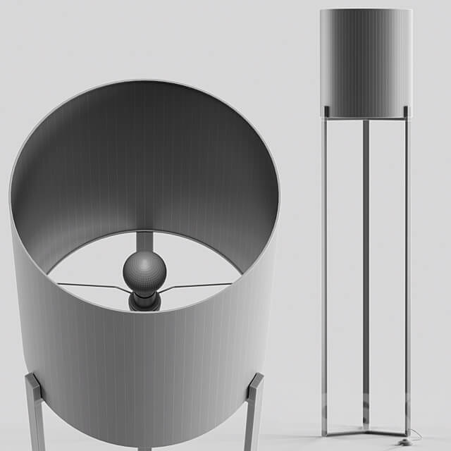 Ian Metal Floor Lamp Pottery Barn 3D Models
