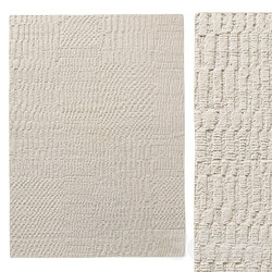 MELLAL HAND KNOTTED WOOL RUG 3D Models 
