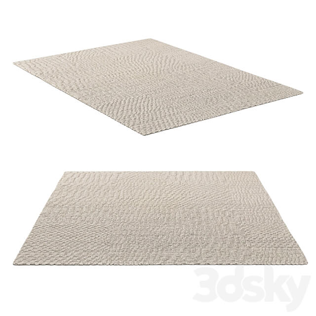 MELLAL HAND KNOTTED WOOL RUG 3D Models