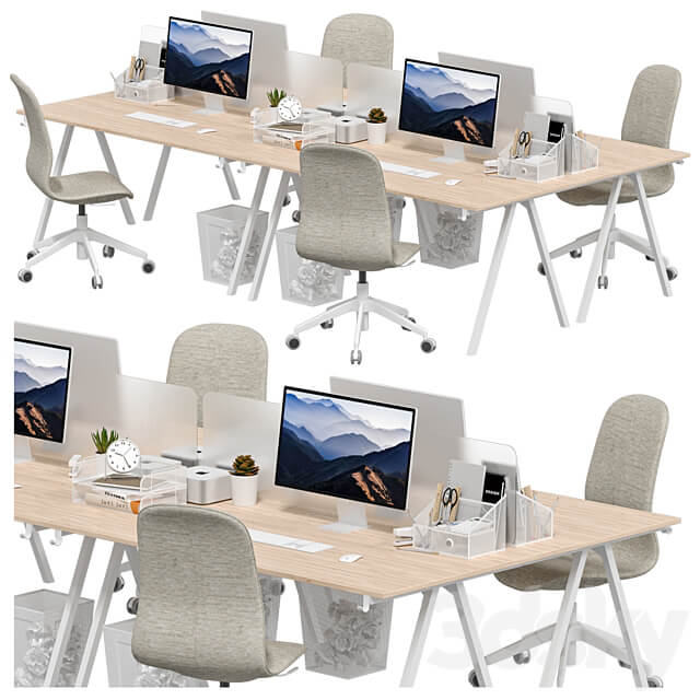 IKEA Office workplace 32 3D Models