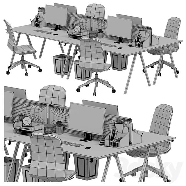 IKEA Office workplace 32 3D Models