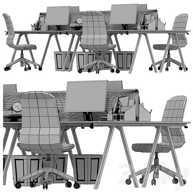 IKEA Office workplace 32 3D Models