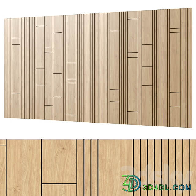 Decorative wall 308 3D Models