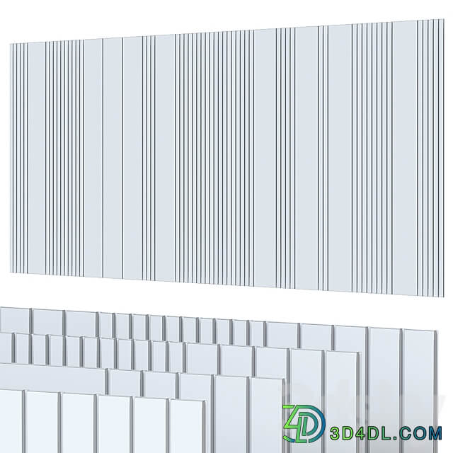 Decorative wall 308 3D Models