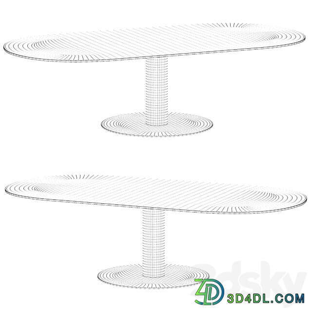 Bellagio dining by Minotti 3D Models