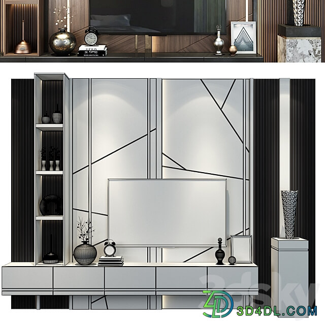 TV shelf 0562 3D Models