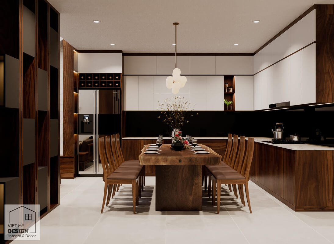  Living Room - Kitchen Interior by Dang Nam Quang