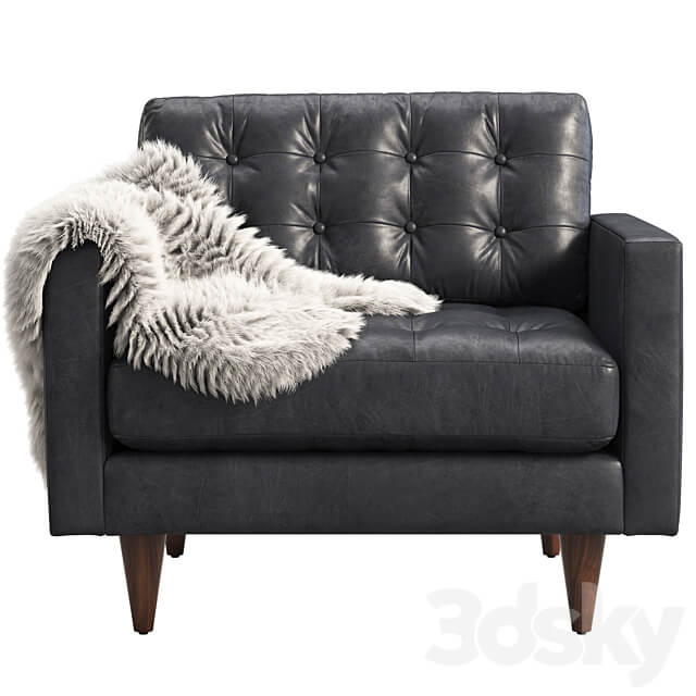 Joybird Eliot Leather Chair 3D Models