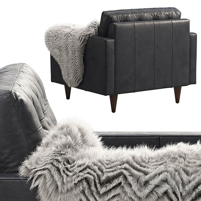 Joybird Eliot Leather Chair 3D Models
