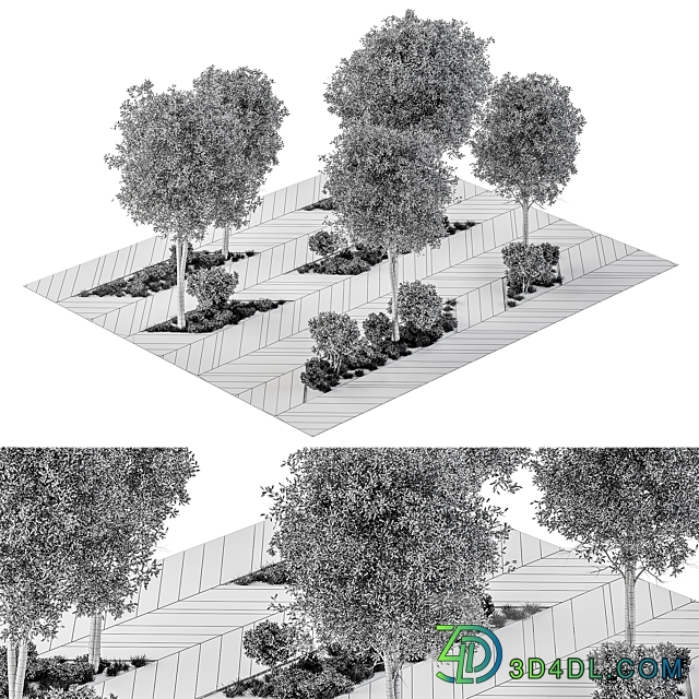 Urban and Environment Element Set 48 3D Models