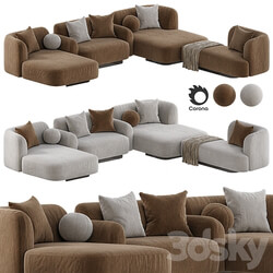 Pop Sofa Meridienne 3D Models 