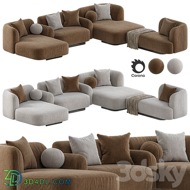 Pop Sofa Meridienne 3D Models