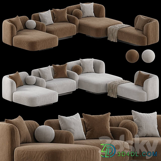 Pop Sofa Meridienne 3D Models