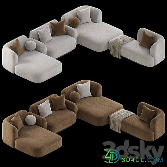 Pop Sofa Meridienne 3D Models