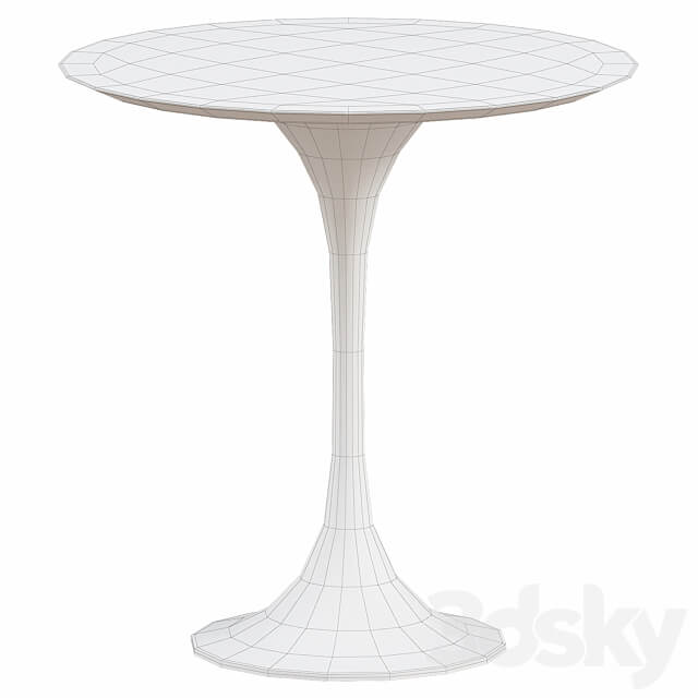 Jedison 20 Round Terrazzo Side Table In Gold Terrazzo 3D Models