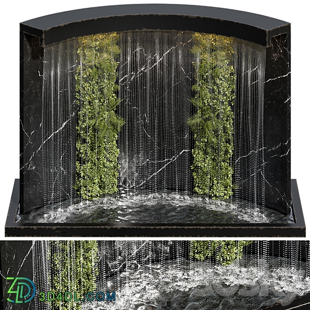 Waterfall fountains cascade 24 Other 3D Models