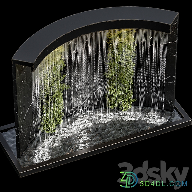 Waterfall fountains cascade 24 Other 3D Models