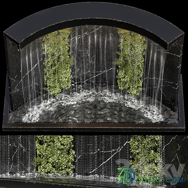 Waterfall fountains cascade 24 Other 3D Models