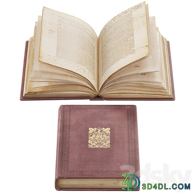 Open Books Collection set 5 3D Models