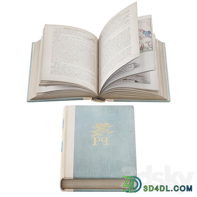 Open Books Collection set 5 3D Models