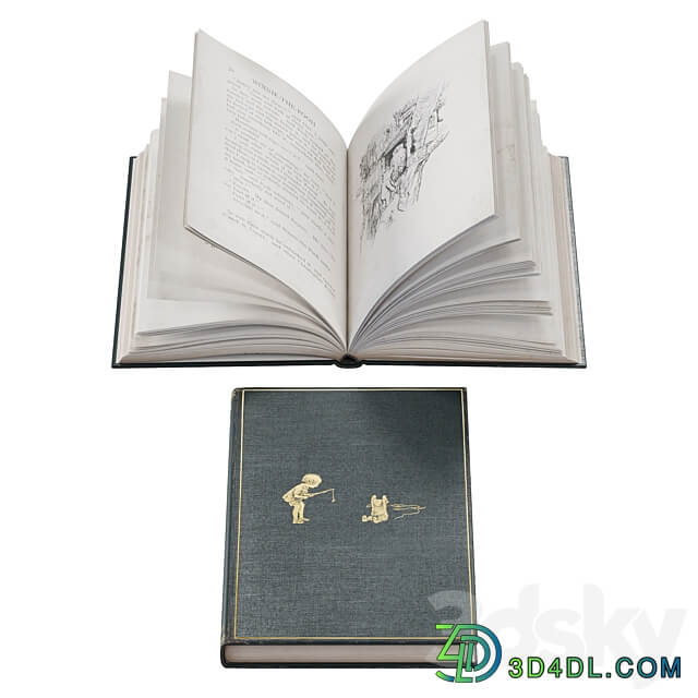 Open Books Collection set 5 3D Models