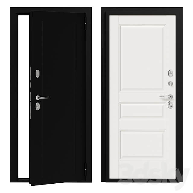 Entrance metal door Bravo 11 3D Models