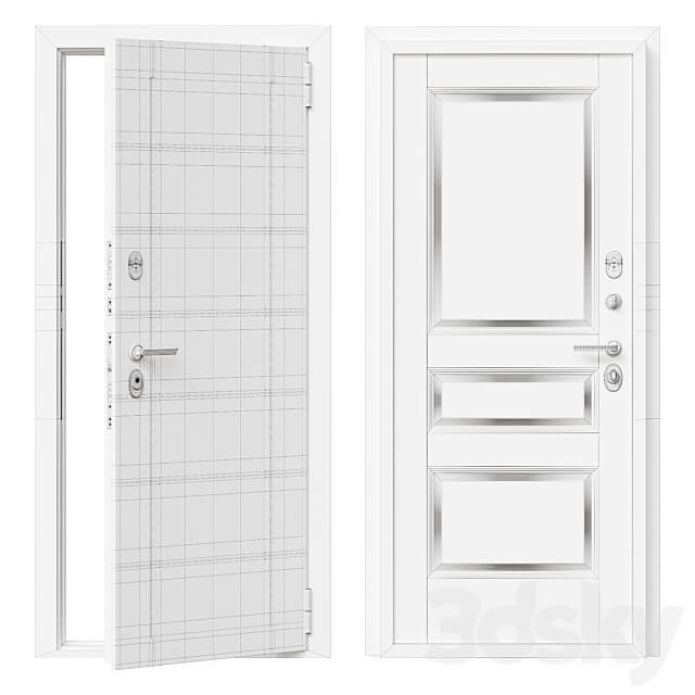 Entrance metal door Bravo 11 3D Models