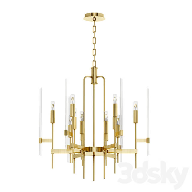 Hudson Valley Bari 12 Light Chandelier Pendant light 3D Models
