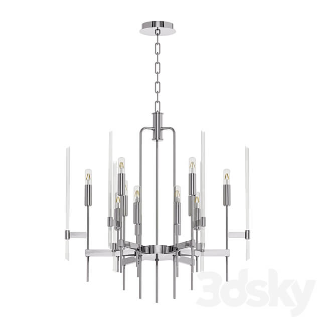 Hudson Valley Bari 12 Light Chandelier Pendant light 3D Models