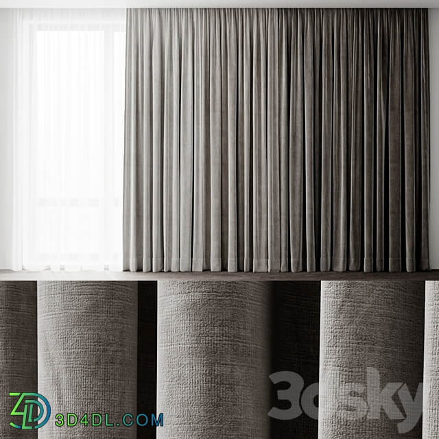 Curtains 2 3D Models