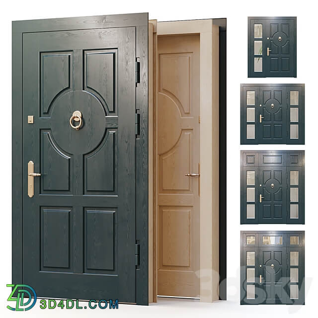 Entrance door for the main entrance 01 3D Models