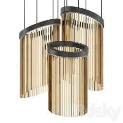 Multiple Chimes Pendant light 3D Models 