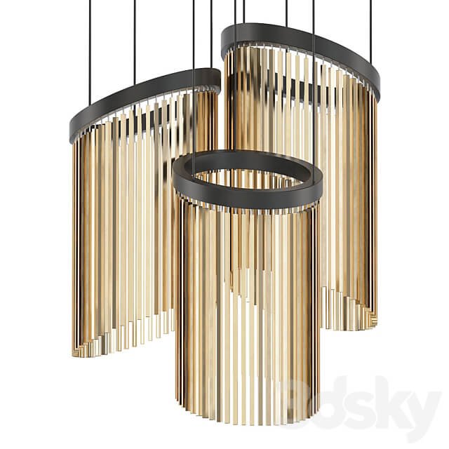 Multiple Chimes Pendant light 3D Models