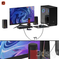 Streaming gaming computer PC other electronics 3D Models 
