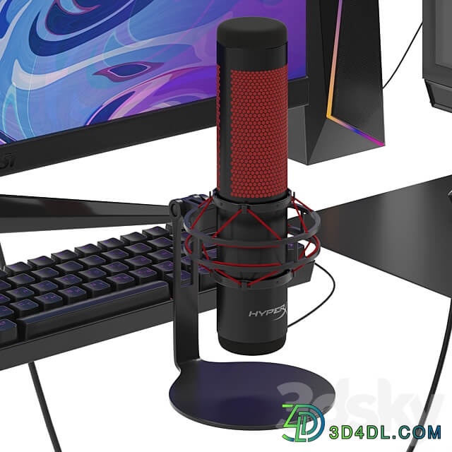 Streaming gaming computer PC other electronics 3D Models
