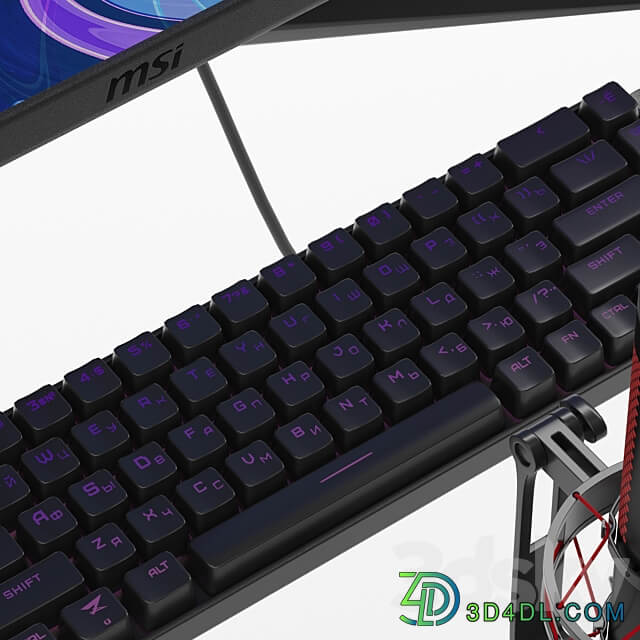 Streaming gaming computer PC other electronics 3D Models