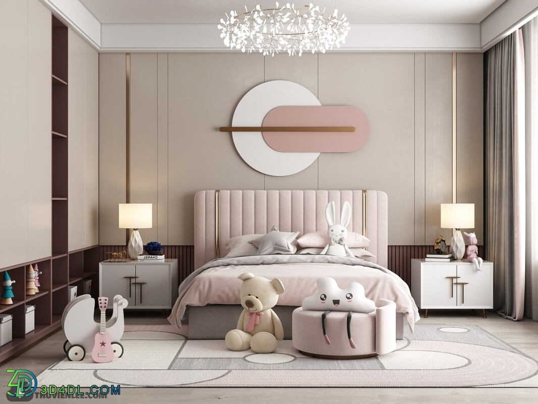 3D Model Interior Children Room 21 By HuyHieuLee