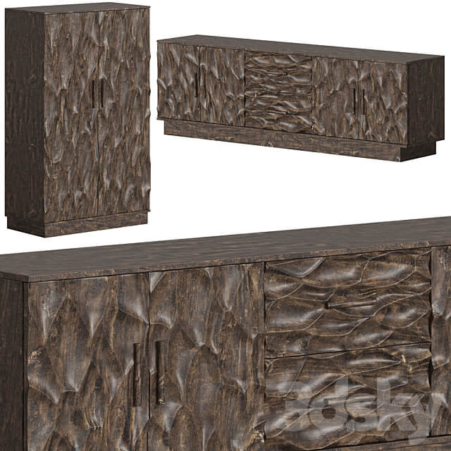 Vical Furniture Beard Sideboard Chest of drawer 3D Models