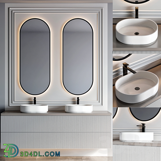 bathroom furniture 90 3D Models