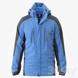 Men Waterproof Mountain Jacket Clothes 3D Models 