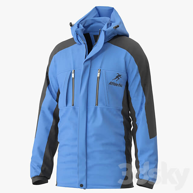 Men Waterproof Mountain Jacket Clothes 3D Models