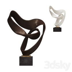 Ribbon Sculpture Decor 3D Models 