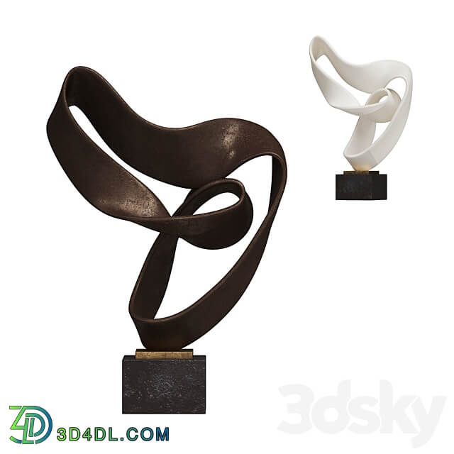 Ribbon Sculpture Decor 3D Models